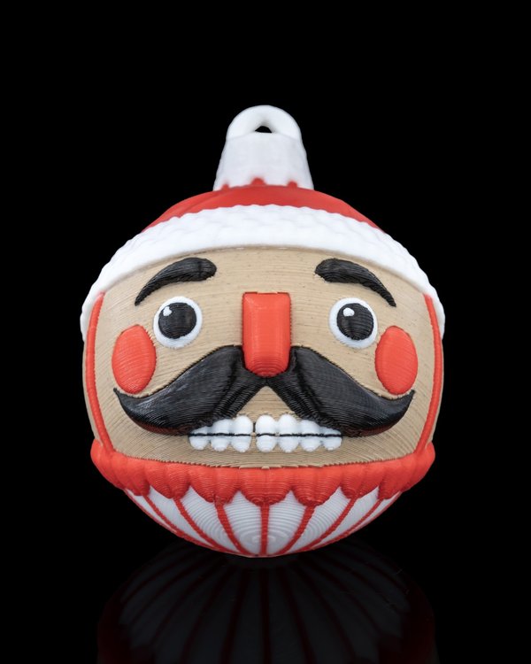 Nutcracker Christmas Ornament, 3D Printed